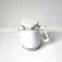 Insulated plain white ceramic porcelain tea cup