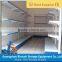 Ajustable Supermarket Rack Single Side Cold Steel Blue Capacity 25 KG