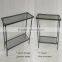 Fashion plating finishing 2 tiers storage rack