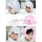 Infant Baby Girl Silk Satin Princess Polka Dots Lace Bow Sun hat Bucket Cap