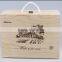 Customized Logo 6 Bottles Soild Wood Wine Gift Box