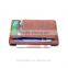 factory wholesale leather card case with money compartment credit card bag
