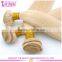 2015 new fashion blonde human hair weave 7a grade high end peruvian blonde hair weave