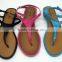 Uniseason Wearproof Non Slip Woman Summer Flat Feet Custom Sandals