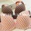 Hot sales girl massage beads seamless printing cute push up underwire one piece bra