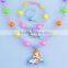 wholesale fashion clay doll pendant necklace plastic teen girl bracelets finger ring