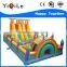 Winter theme of castle inflatable with sliding bouncer jump castles for sale