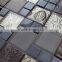 SMP19 Broken Crystal Glass Mosaic With Special Flower Picuture Mosaic Bathroom Tile Design