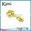 Flower shape custom gold simple metal zipper puller for clothing