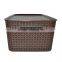 Simple Storage Box For Dirty Clothes Plastic Rattan Storage Basket With Lid