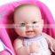 Hot Customized Reborn Baby Doll 16" Lifelike Realistic Soft Vinyl Toys Girl/OEM Lifelike Eco-friendly Vinyl Toy Doll Manufacture