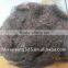 Scoured carded sheep wool waste, 30mic,1.5inch, natural brown color, natural black color