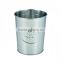 Silver Round Tin Bucket,Emboss Tin Bucket