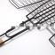 2016 Hot selling 3 Fish Grilling Basket & bbq wire grid perfect for the Barbecue with top grade