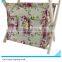 printed canvas storage Basket Shelf Storage Box/canvas Magazine Rack