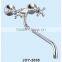 wall Moulted TWO CROSS HANDLE Brass/ZINC Kitchen Faucet