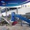 Plastic agglomerator with belt conveyor