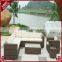 S&D Cheap poly rattan furniture with cushion, garden art furniture