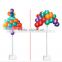Customized Detachable White Metal Upright Balloon Stand Pole