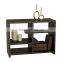 Glossy home furniture wood Console table 4 tier book display shelf wholesale hall teble