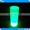 Modern 16 colors changing LED cool cylinder light up glass bar table