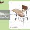 Good Quality Classroom Chair Metal Frame Wooden Double Student Desk And Bench