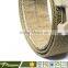 Brown Tactical Belt With Buckle Metal Military