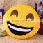 Soft Emoji Smiley Emoticon Yellow Round Cushion Pillow Stuffed Plush Toy Doll Christmas Present New