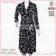 women classic black and white long skinny fancy life jacket for ladies
