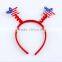 Lovely shinning ball clover feather hairbands diy handmade christmas ball hair jewelry for 2016 Christmas promotional gifts