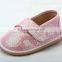 new arrival fashionable pink glitter leather baby girls knitting pattern making shoes for infant