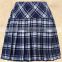Wholesales Short Design Schools Uniform Skirts Blue Plaid School Girl Skirt