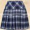 Wholesales Short Design Schools Uniform Skirts Blue Plaid School Girl Skirt