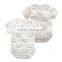 Newborn summer full animal printing cotton baby bodysuit