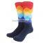 Wholesale diamond combed cotton mens socks