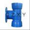 Double Socket Flange Tee DN80-800