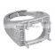 Wedding rings 925 sterling silver ring setting