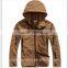 Red Fashion OEM women sport custom military fleece jacket with hood