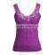 Sexy Seamless Stretch Lace Trim Cami Strap 6 Colors Ladies' Tank Top-6