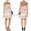 Summer Women's fashion Sexy Floral-print taffeta mini dress 2016