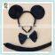 3pcs Set Animal Costume Party Headbands with Bow Tail HPC-0709