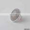 large natural oval stone silver ring