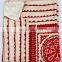 Red Applique Kantha Quilt Patchwork Bedspread Cotton Handmade Throw Ralli Cut Work Kantha Blanket