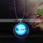 Christmas Men And Tree New Fashion Glowing Necklace Wolf Moon Necklace, moon glow in the dark,Glowing Jewelry