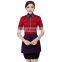 Cheap uniforms for waiters shirts and skirts design wholesale