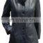 Long ladies leather coat/jacket, imported sheep skin, full sleeves