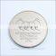 silver plated custom metal coin, personalized metal coin