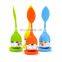 Wholesale Silicone & Stainless Steel Leaf Shape Tea Infuser / Tea Ball