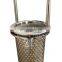 Custom 304 OEM Portable stainless steel filter basket filter