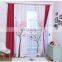 Natural Romantic Printed Linen Window Curtains